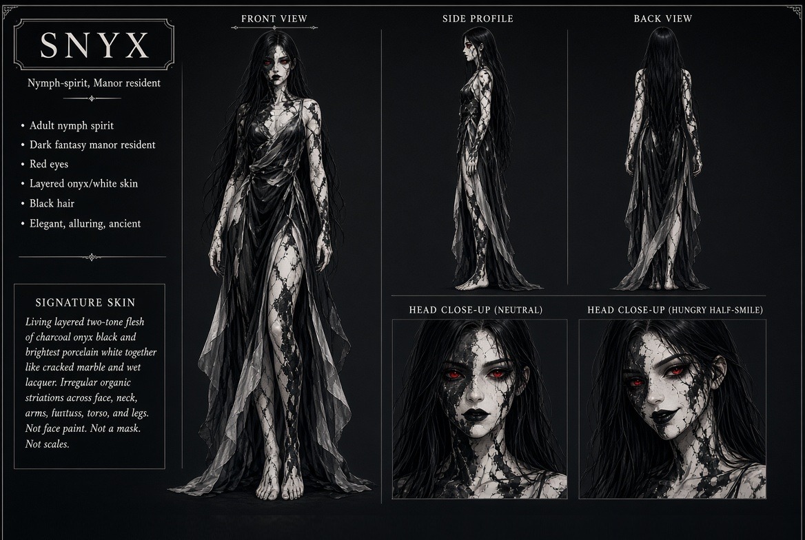 Snyx — character sheet
