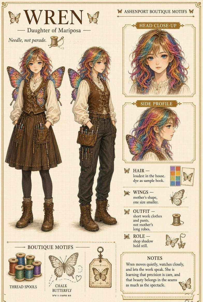 Wren — character sheet
